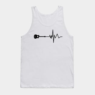 'Acoustic Guitar Heartbeat' Cool Guitar Vintage Shirt Tank Top